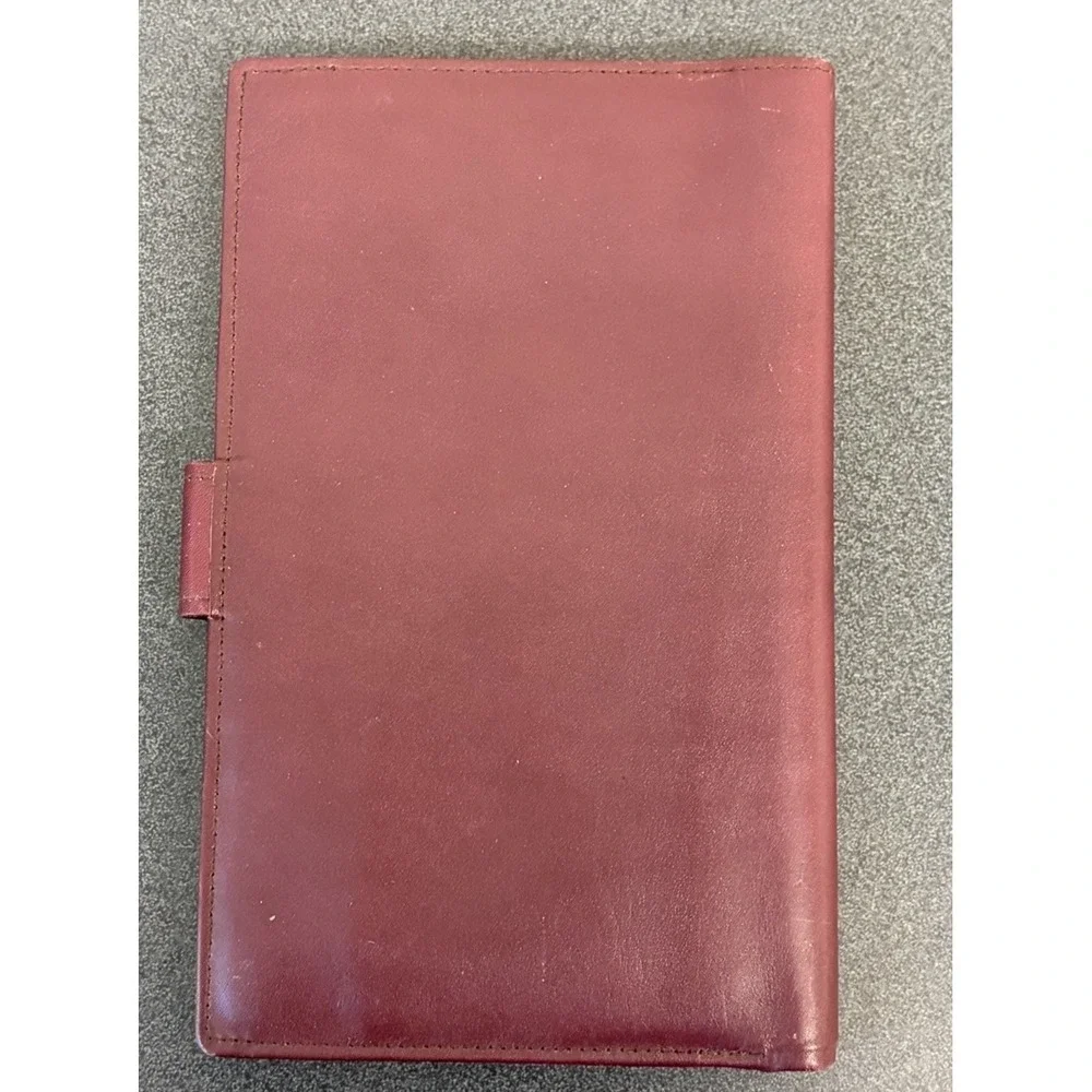 Dopp Collection Butter Soft Calf Leather Wallet Passport Billfold Oxblood Red